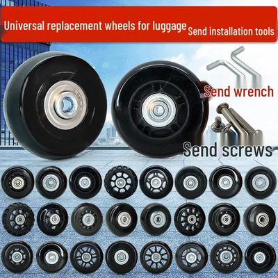 Универсальное колесо для чемодана: Кожаный ролик, резиновый ролик, обод, ремонтные аксессуары