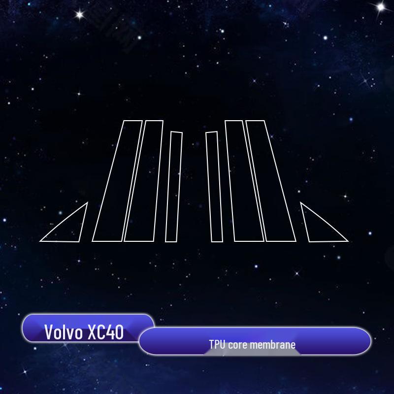 Защитная пленка на центральную стойку окна Volvo S90/XC60/XC90/S60/V60/XC40