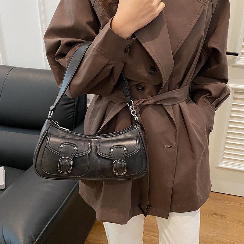 Premium Sense Portable Dumpling Bag Women 2025 New Niche Fashion One Shoulder Armpit Bag Retro Messenger Bag Bag
