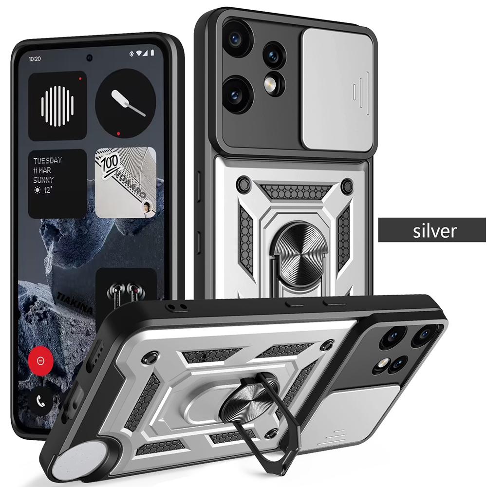 Чехол-книжка Slide Lens Armor для Nothing CMF Phone 2 Pro 5G, чехол для Nothing CMF Phone 2 Pro 5G, чехол с магнитной подставкой-кольцом