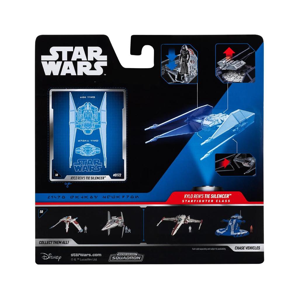 Star Wars Micro Galaxy Starfighter Class Series 8 Kylo TIE Silencer Vehicle Ren's Non-Scale