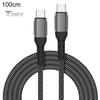 Кабель для передачи данных 2-в-1, быстрая зарядка 5A PD 100W Type-C - Type-C, зарядный шнур для ноутбука