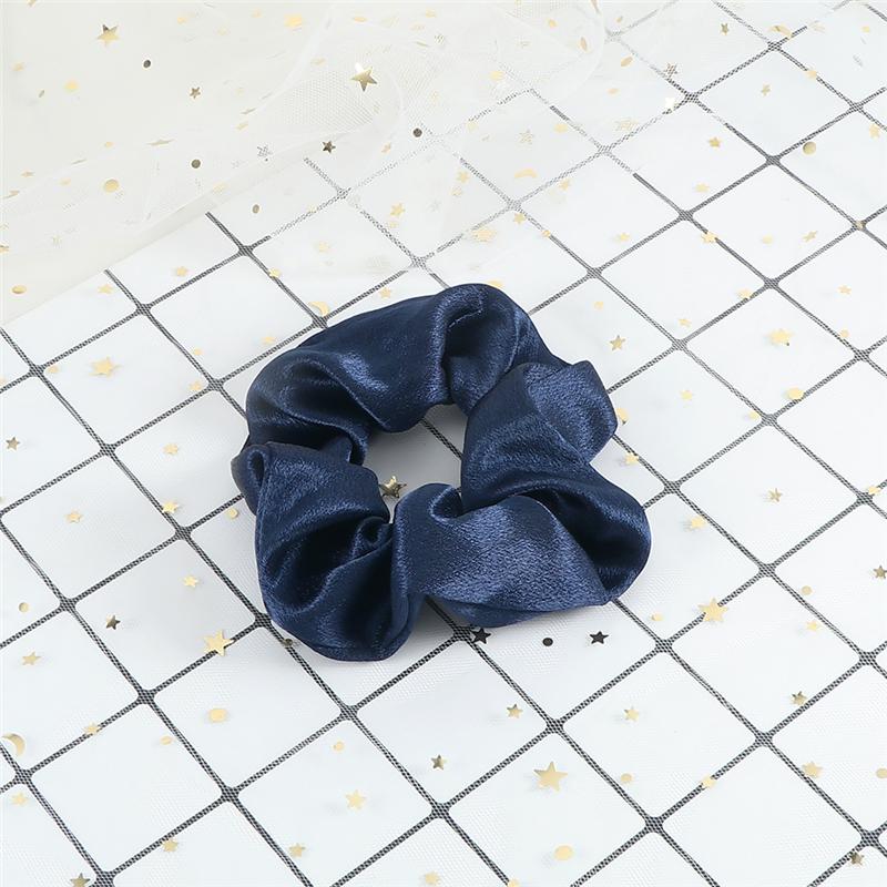 60 Styles Women Girls Satin Scrunchie Candy Color Hair Ties Rope Elastic Fashion Hair Bands Vintage Simple Hair Accessories Gift