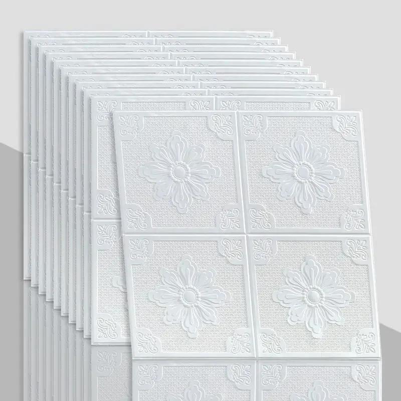 Европейский стиль Простые 3D Наклейки на стену Потолок ТВ Фон Декор Обои Аксессуары для ремонта дома Водонепроницаемый Декор