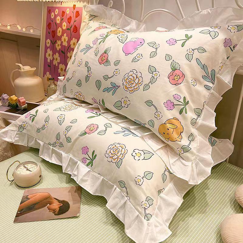 Хлопковая наволочка, пара кружевных наволочек, 48X74см, большая