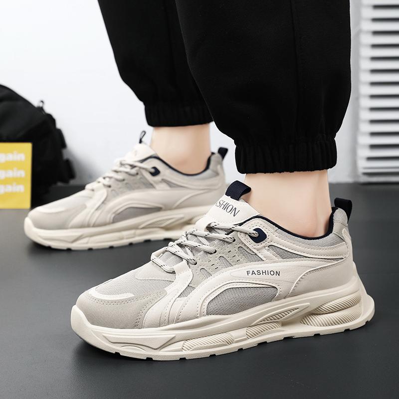 Мужские кроссовки Новые дышащие туфли на платформе со шнуровкой Модные сетчатые кроссовки для бега Мужские удобные кроссовки Tenis Masculino