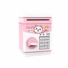 Piggy Bank With Voice Multifunction Cartoon Coin Saving Jar Electronic Children Smart Deposit Box School Student Toys  Pink