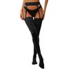 Womens Floral Lace Garter Belt Sheer Stockings One-Piece Tights Cutout Pantyhose