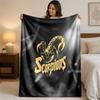 Scorpions Print Flannel Blanket Cozy Lightweight Plush Throw Blanket For Bed Sofa Household Use