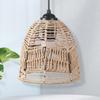Подвесной абажур ручной работы плетеный абажур люстра крышка для ресторана бумажная веревка из ротанга