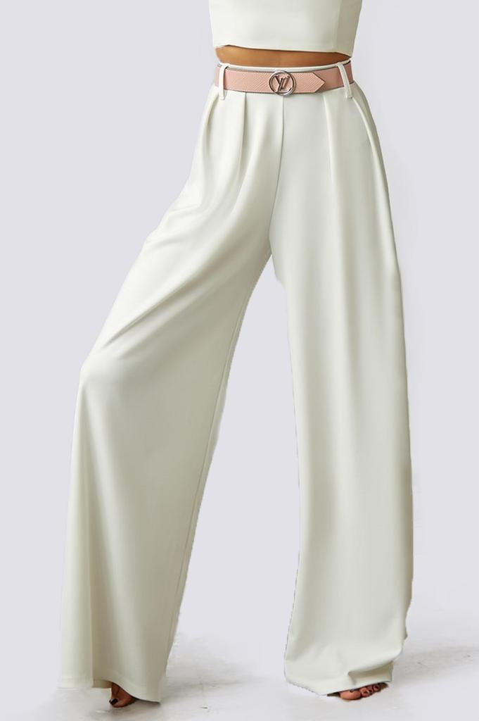 Брюки палаццо, черные