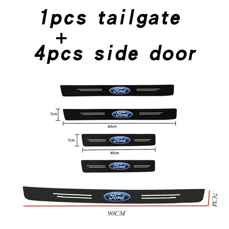 PDOJ7 Car Threshold Portector Strip Car Door Sill Film Wear Resistant For Ford Focus Mondeo mk4 mk5 Ranger Fusion Kuga Car Accessories