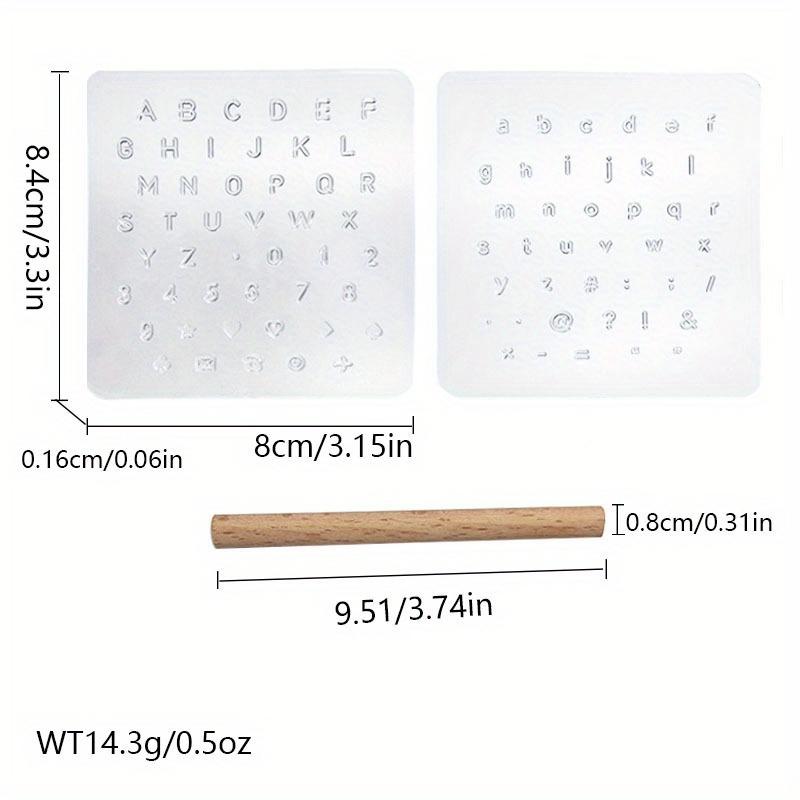 3 шт./набор Креативная ручная кожаная печать, Прозрачные буквенно-цифровые печати, Инструменты для тиснения кожаных изделий ручной работы, Форма для гравировки кожи