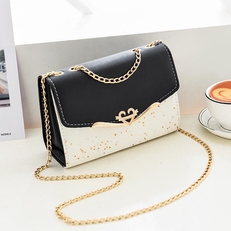 Bag Women's New Chain Messenger Bag Sequined Fashion Shoulder Bag Korean Version Taizhou Women's Bag Tide