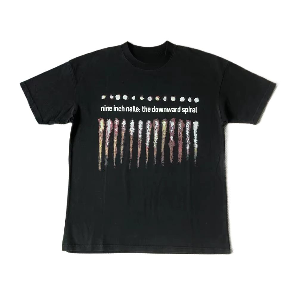 Новое поступление Графика Nine Inch Nails Печатная Уличная одежда Винтажная одежда Повседневные Свободные Топы Футболки Футболка Женская Мужская Одежда