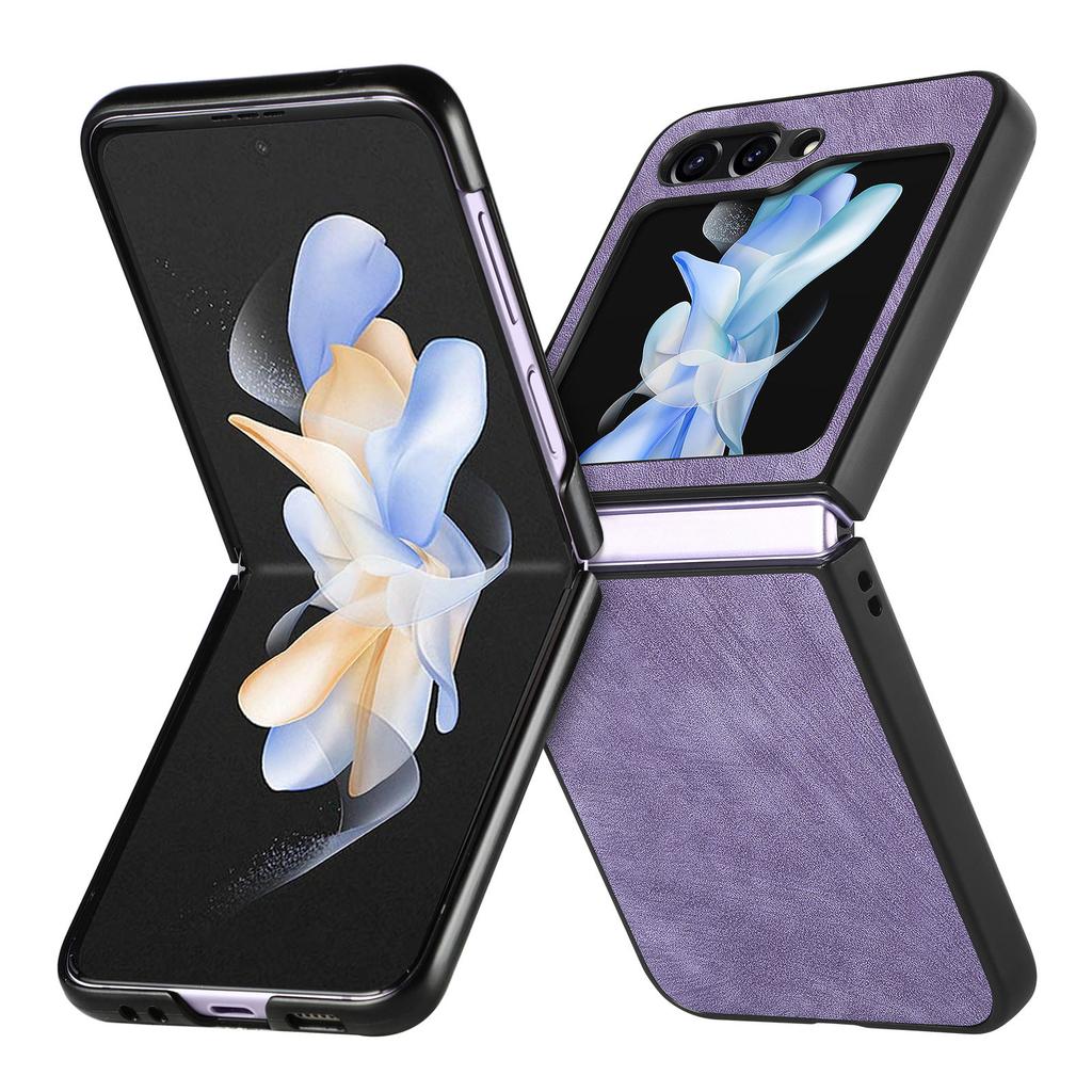For Samsung Galaxy Z Flip7 FE 5G/Z Flip6 5G Case Vintage Leather+PC Slim Fit Phone Cover