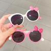 New Plastic Bow Decorated Sunglasses Ultraviolet-Proof Shades Kids Sunglasses Sun Protection Round Frame Kids Eyewear For Party
