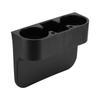 Car Seat Drink Cup Holder Beverage Can Bottle Food Mount Stand 3?in?1 Storage Shelf Black