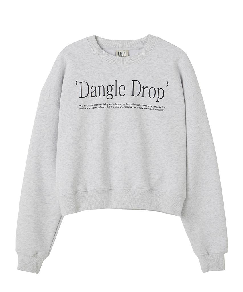 DANGLEDROP Dgdp Свитшот с опечаткой Белый меланж