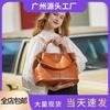 Leather Large-capacity Shoulder Bag Women's Handbag Women's First Layer Cowhide New Messenger Commuter Premium Tote Bag