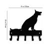 German Shepherd Sitting Key Rack Dog Leash Hanger - 6 Inch/9 Inch Metal Wall Art for Wall-Mounted Hooks Key Holder