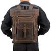 Men's Backpack Large-capacity Retro Folding Men's Shoulder Backpack Genuine Leather Backpack