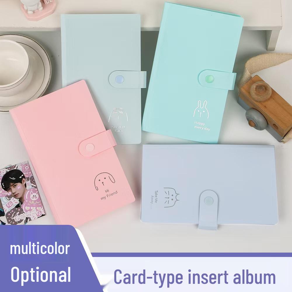 PP Business Card & Photo Album: Star-Themed Loose-Leaf Holder for Students - Essential for Collectors