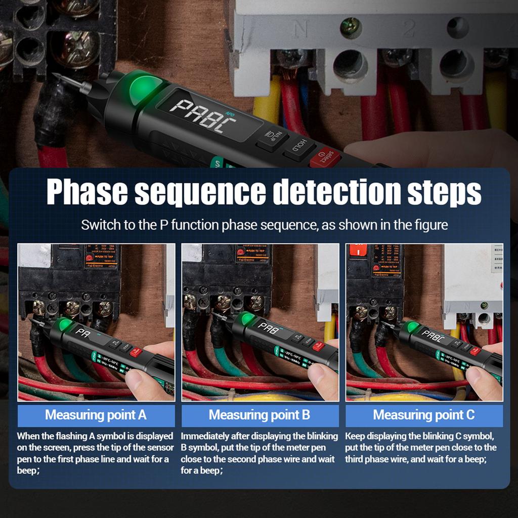 Aneng Pen Multimeter 6000 Counts Digital Multimeter Meter Tester with LCD Display Backlight