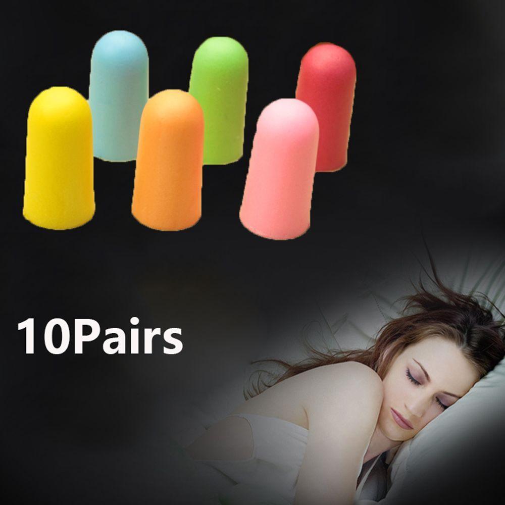 Color Comfort Travel Rebound Hearing Protector Soft Tapered Earmuffs Polyurethane Foam Earplugs