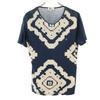 Vivienne WestwoodMAN Made In Japan Patterned Short Sleeve T-shirt 44 Navy Men's Used