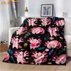 Cartoon Animal Ajolote Soft Plush Bedding Living Room Sofa Bedroom Bed Blankets Picnic  Printed Cute Axolotl Gift Blanket