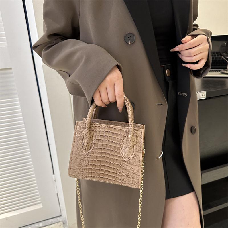 Chic And Trendy Small Square Handbag Casual Crossbody Bag With Unique Design For Everyday Use