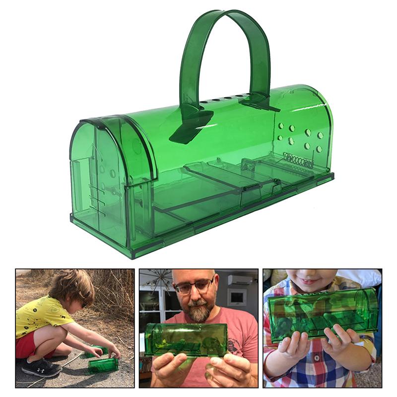 Умная самоблокирующаяся ловушка для мышей, безопасная, прочная, прозрачная бытовая ловушка для мышей