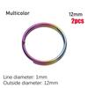 1/2 шт. Высококачественный круглый карабин из титанового сплава, пряжка для ключей, портативный держатель, EDC брелок, кольцо для ключей