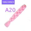 MISQUEEN Yaki Soft Hair Ombre Crochet Braiding Hair Extension For Braid 24 Inch Pink Synthetic Crochet Hair Jumbo Braid Hair
