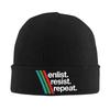 DONT SHOOT Gaming Sarcastic Fun Retro Bonnet Hats ARC  Raiders Beanie Hats Autumn Winter Custom Knitting Hat Trendy Elastic Cap
