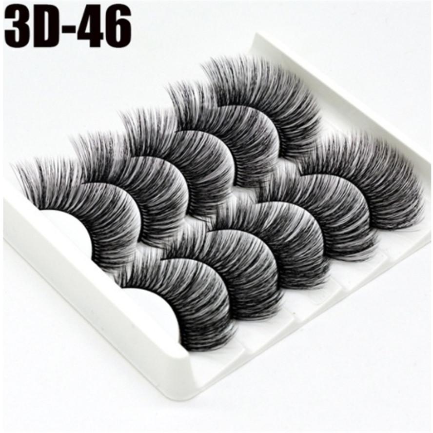 8/20 пар 15-20 мм натуральные 3D накладные ресницы набор для макияжа норковые ресницы наращивание норковые ресницы