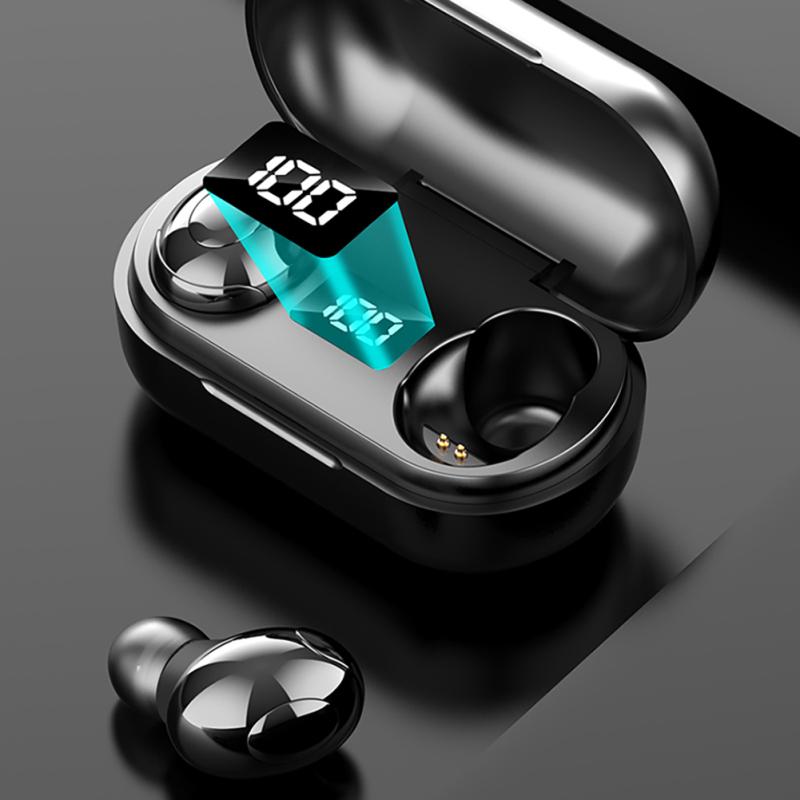 T8 Mini Wireless Bluetooth-compatible 5.0 Headset Stereo Tws Sports Earbuds Power Digital Display