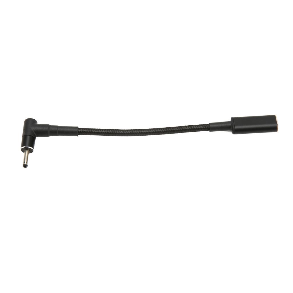 Адаптер USB Type C (мама) на штекер постоянного тока 3,0x1,0 мм Короткий кабель 100 Вт Двойной PD Чип EMARK Конвертер для зарядки ноутбука