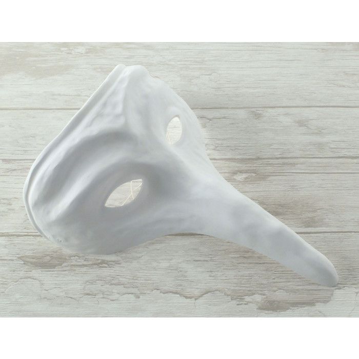 Венецианская маска - DTM - 26 см - Белая - Взрослая - Унисекс