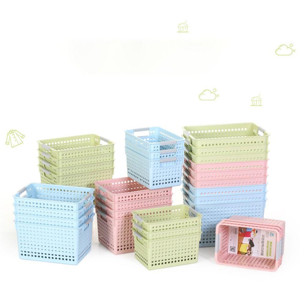 Пластиковая корзина большой емкости Пластиковые контейнеры для хранения Модная корзина для белья Школа