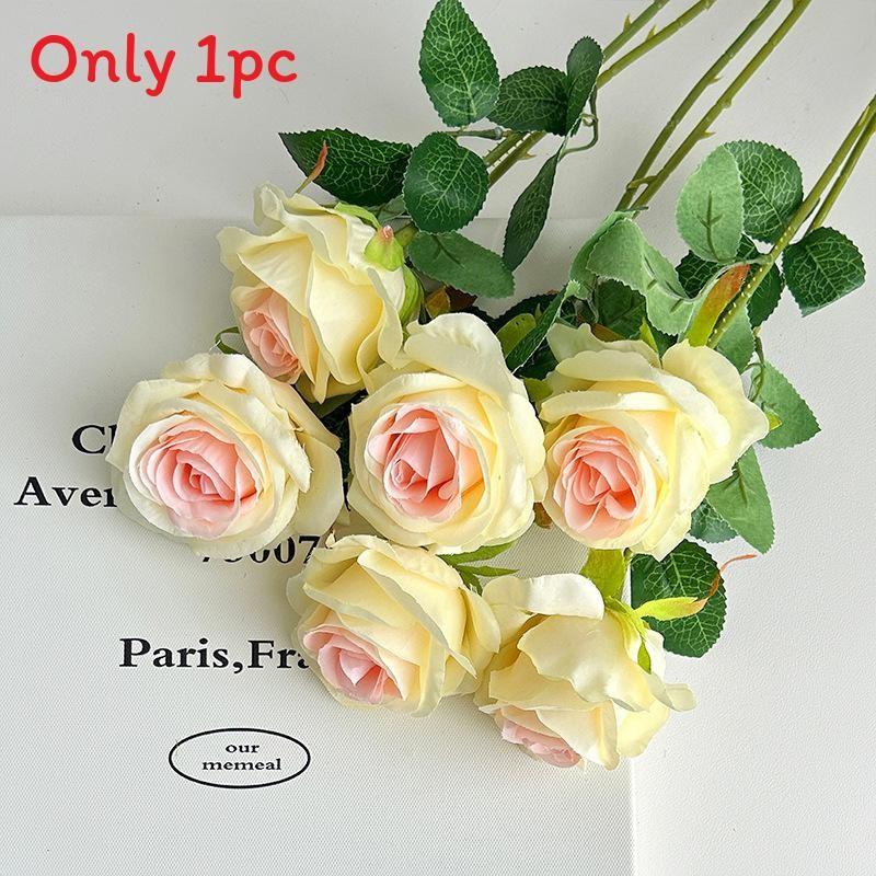Artificial Silk Rose Flower For Wedding Party Home Decor Wall Display Arrangement