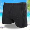 High Elasticity Knee Length Swimming Trunks Quick-drying Fashionable Print Imitation Sharkskin Surf Shorts for Beach