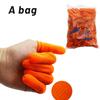 Finger Cots Orange Non-slip Latex Counting Agricultural Finger Cots
