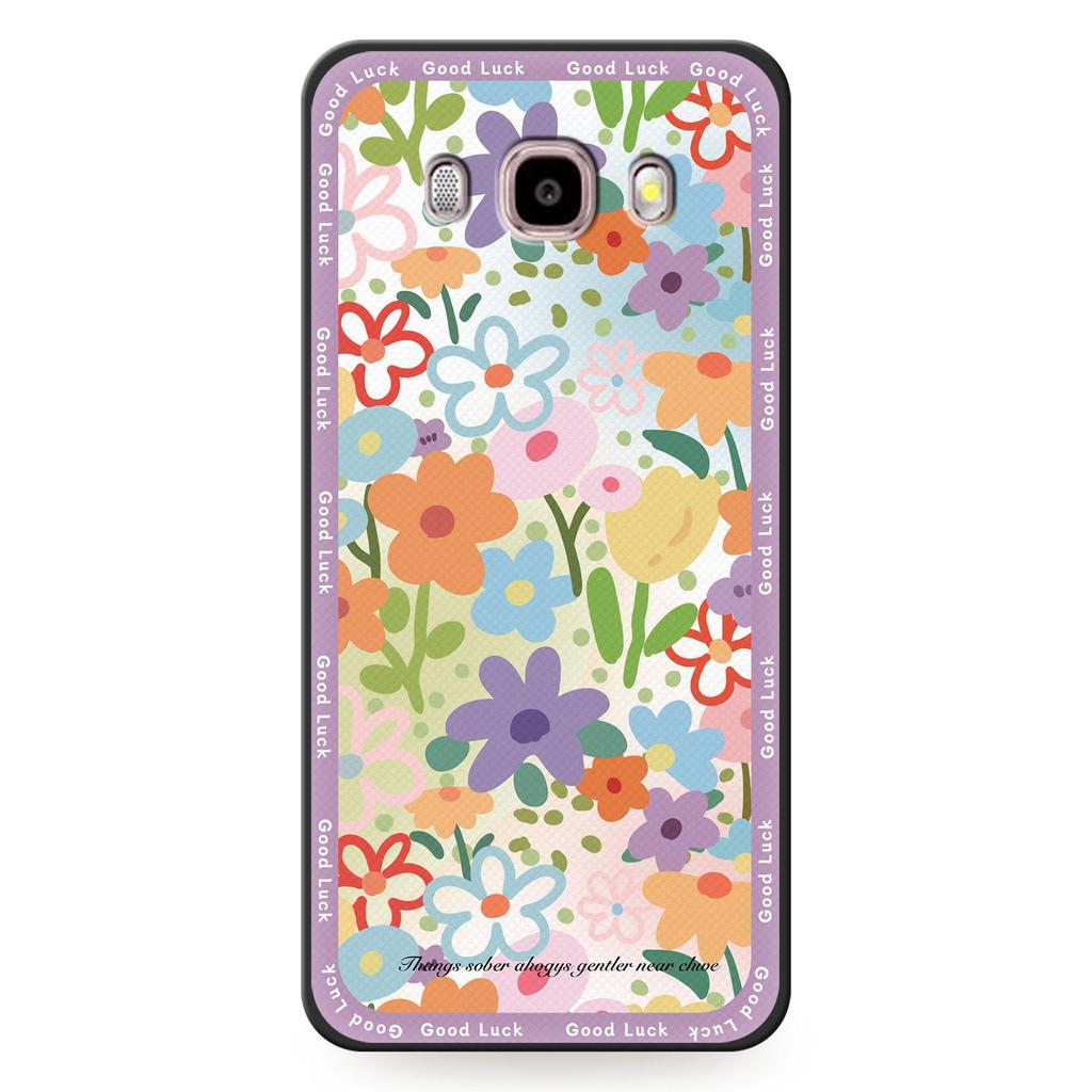 Flower Dirt-resistant Phone Case For Samsung Galaxy J510/J5 2016/J5108 TPU Back Cover Shockproof Cute Fashion Design