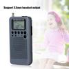 HRD-104 Digital Mini Pocket AM FM Radio with LCD Display 40mm Driver Speaker