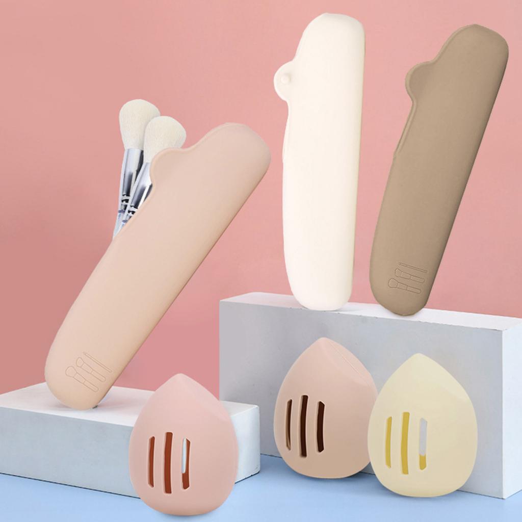 Beauty Egg Силиконовая пыленепроницаемая портативная сумка для хранения кистей для макияжа