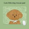 Cute Puppy Mouse Pad Anti-Slip Natural Rubber Lockedge Mousepad Cartoon Dog Office Home Laptop Computer Portable Small Mouse Mat