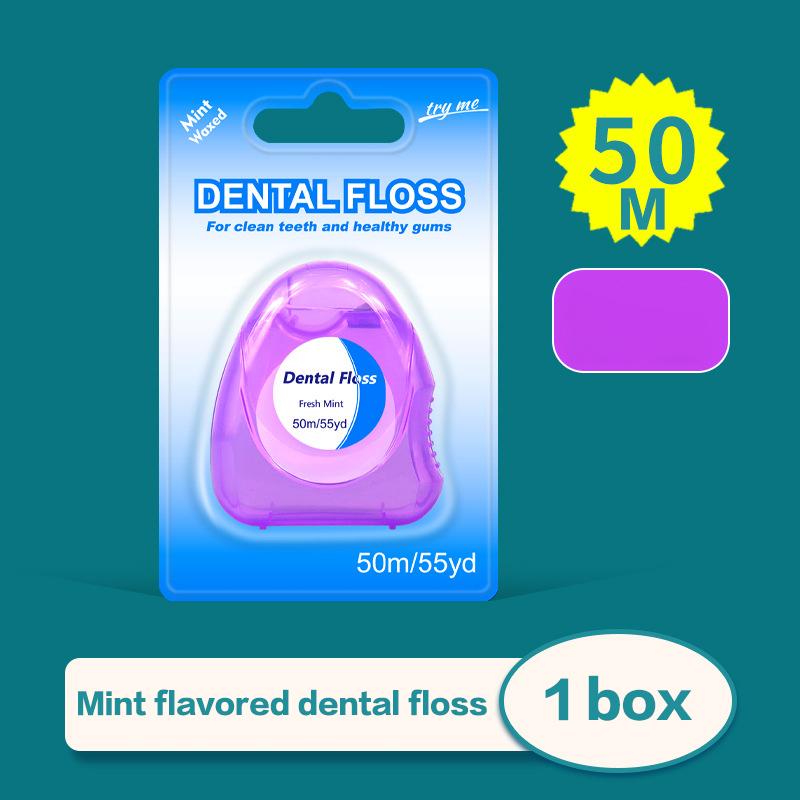 1 Pcs Box Mint Dental Floss Roll Cleaning Oral Tools Dental Floss Stick Adult Home Set Cleaning Interdental Brush