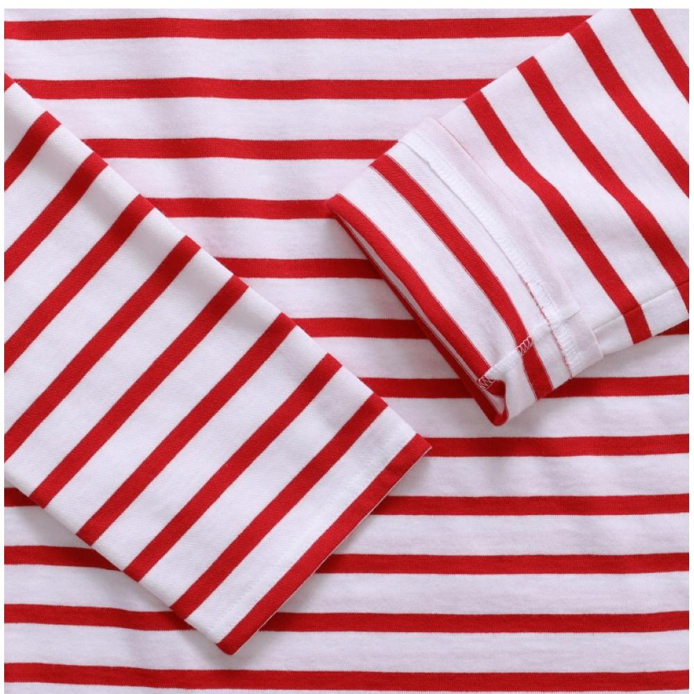 Улица. James 9858 Neige Tulipe Minquire Современная полоска Юнион Футболка с длинным рукавом